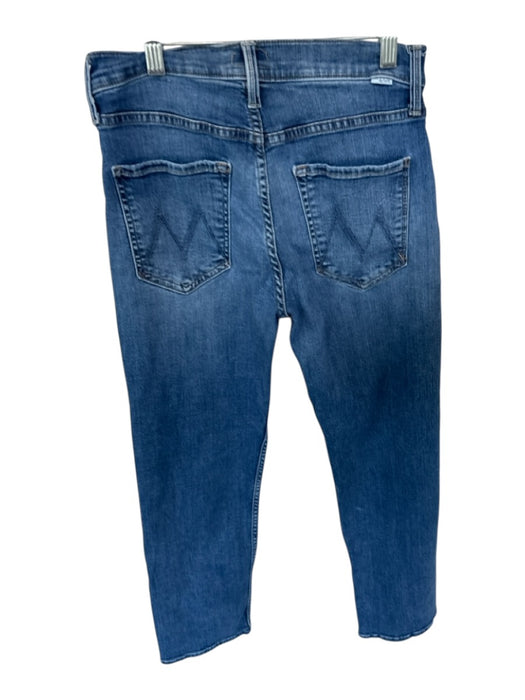 Mother Size 28 Dark Wash Cotton Blend Mid Rise Denim Jeans Dark Wash / 28