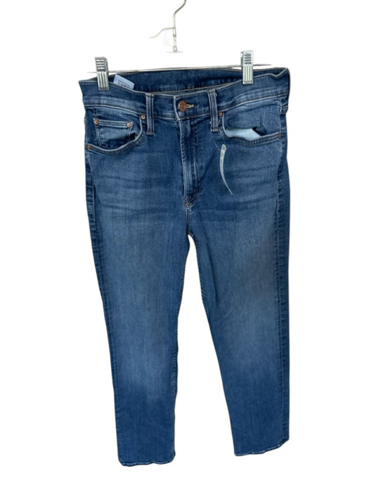 Mother Size 28 Dark Wash Cotton Blend Mid Rise Denim Jeans Dark Wash / 28