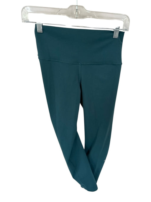 Alo Size S Teal Polyester Blend High Waist Athletic Leggings Teal / S