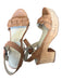 Chocolat Blu Shoe Size 10 Brown Leather Cork Braided Open Toe Sandals Brown / 10