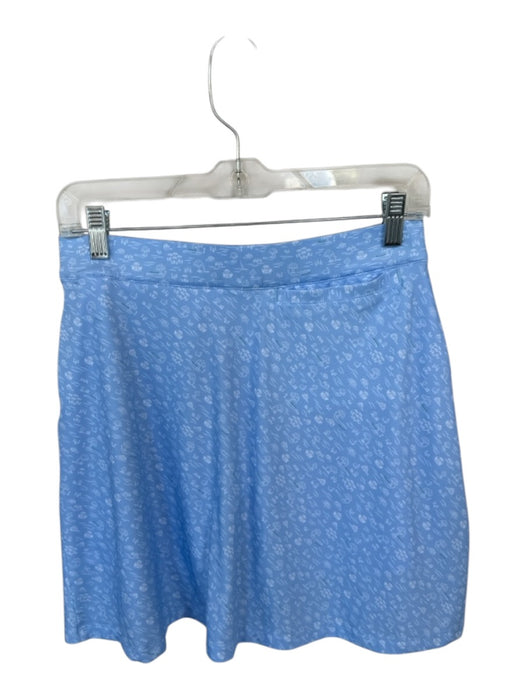 Magnolia Lane Size S Blue & White Polyester Tree Print Master's Golf Skort Blue & White / S