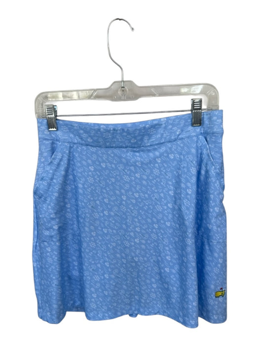 Magnolia Lane Size S Blue & White Polyester Tree Print Master's Golf Skort Blue & White / S