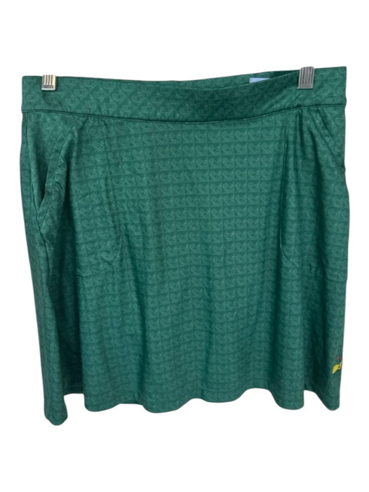 Magnolia Lane Size S Forest Green Polyester Master's Golf Skort Forest Green / S