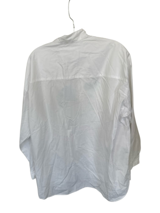 Frank & Eileen Size S White Cotton Long Sleeve Button Down Top White / S
