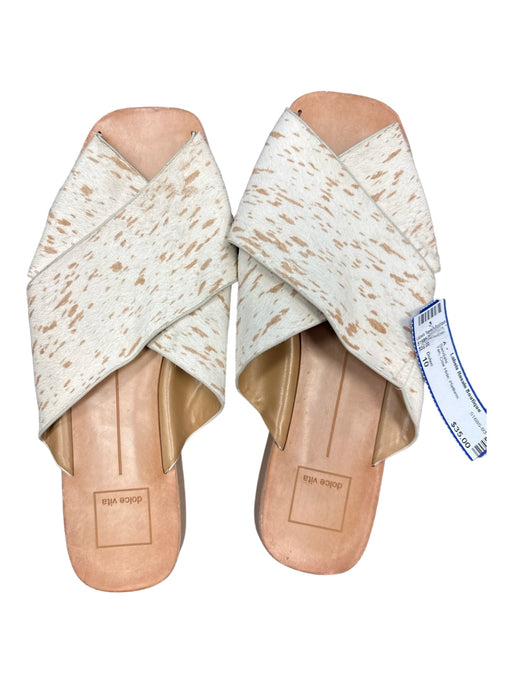 Dolan Shoe Size 10 Tan Cow Hide Platform Sandals Tan / 10