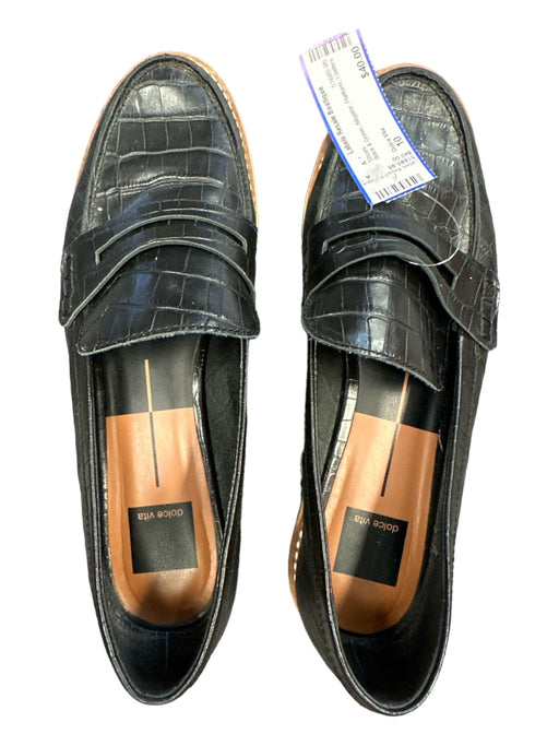Dolce Vita Shoe Size 10 Black & Green Alligator Platform Loafers Shoes Black & Green / 10