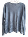 360 Cashmere Size S Blue Linen & Cashmere Long Sleeve V Neck Knit Top Blue / S