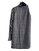 IRO Size 40 Black & Silver Silk & Polyester One Sleeve Zip Back Shiny Dress Black & Silver / 40
