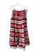 Farm Rio Size M Red & Multi Cotton All Over Print Applique Tie Detail Skirt Set Red & Multi / M