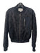 Grey Jason Wu Size 2 Black Wool & Cupro Zip Detail Bomber Jacket Black / 2