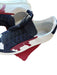 Salvatore Ferragamo Shoe Size 13 White, Red & Blue Leather Lace Up Sneakers White, Red & Blue / 13