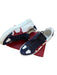 Salvatore Ferragamo Shoe Size 13 White, Red & Blue Leather Lace Up Sneakers White, Red & Blue / 13