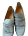 Gucci Shoe Size 13 Slate Gray Leather Fringe Gold Hardware Men's Loafers Slate Gray / 13