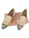 Miu Miu Shoe Size 39 Nude & Silver Patent Leather Cap Toe Rhinestone Sneakers Nude & Silver / 39