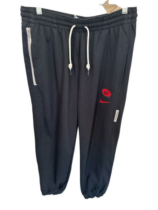 Nike NWT Size L Black & Red Polyester UGA Jogger Athletic Men's Pants Black & Red / L