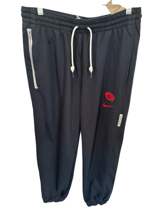 Nike NWT Size L Black & Red Polyester UGA Jogger Athletic Men's Pants Black & Red / L