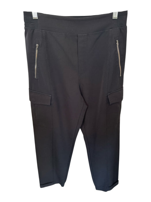 Athleta Size 10 Black Polyester Waist Band Zipper Pockets Cargo Pockets Pants Black / 10