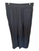 Athleta Size 10 Black Polyester Blend Elastic Waist Pleat Detail Wide Leg Pants Black / 10