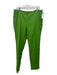 Akris Size 12 Green Otter Elastic Waist Side Zip Straight Leg Trouser Pants Green / 12