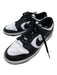 Nike Shoe Size 9.5 Black & White Leather Lace Up Low Top Color Block Sneakers Black & White / 9.5