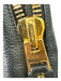 Tom Ford Black & Gold Pebbled Leather Side Zips Top Handle Magnetic Close Bag Black & Gold / Medium