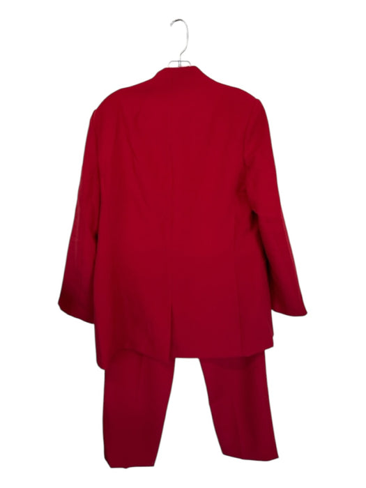 Banana Republic Size 12 Red Polyester & Rayon High Waist Hook & Eye Pant Set Red / 12