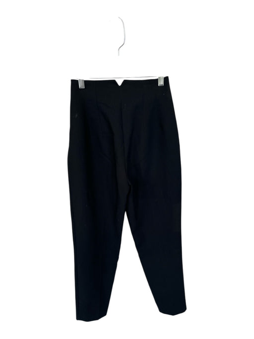 Zara Size XS Black Polyester Blend Pockets Zip Fly High Waist Pants Black / XS