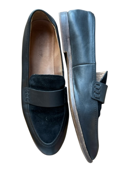 Madewell Shoe Size 8 Black Suede Leather Accent Almond Toe Loafers Black / 8