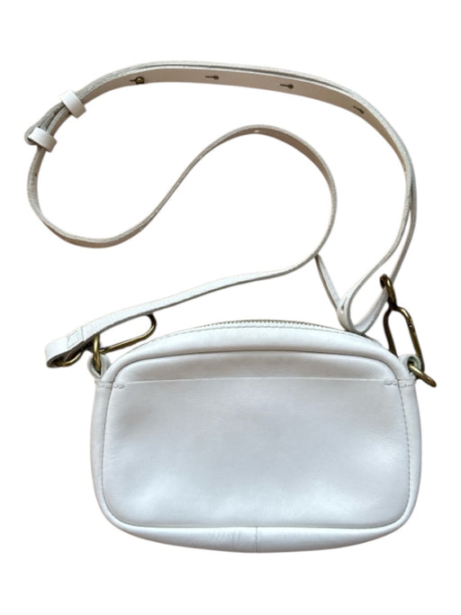 Madewell Bone & Brass Leather Crossbody Rectangle Purse Bone & Brass / S