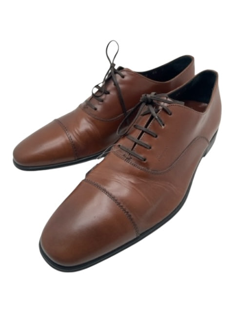 Ferragamo Shoe Size 8.5 Brown Leather Solid Dress Men's Shoes Brown / 8.5