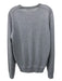 Nieman Marcus Size S Gray Cashmere Blend Solid V Neck Men's Sweater Gray / S