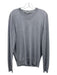 Nieman Marcus Size S Gray Cashmere Blend Solid V Neck Men's Sweater Gray / S