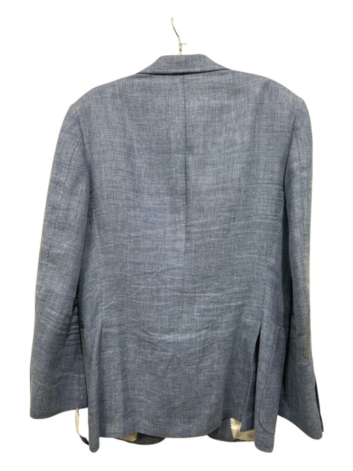 Suitsupply Light blue Linen Blend Solid Peak Lapel 2 Button Men's Blazer Light blue / 38