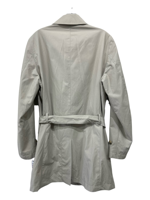 Massimo Dutti Size M Beige Cotton Blend Solid Overcoat Men's Jacket Beige / M