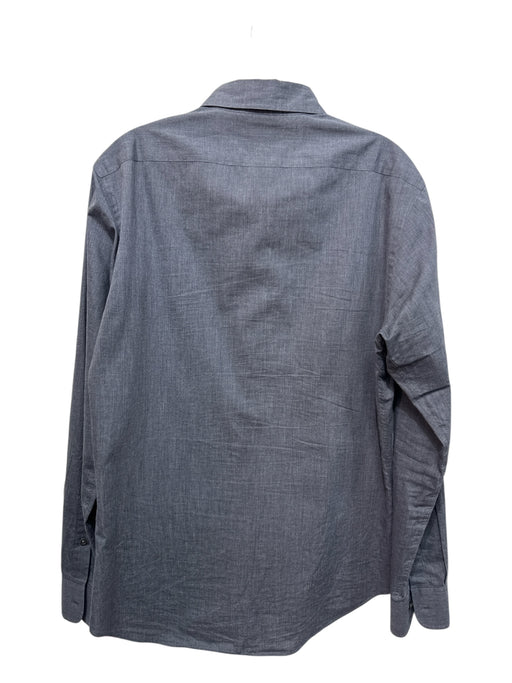 Ralph Lauren Size M Gray Cotton Solid Button up Men's Long Sleeve Shirt Gray / M