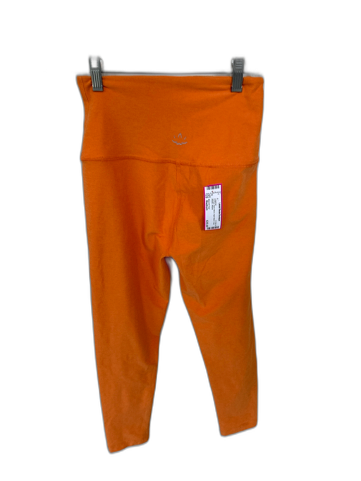 Beyond Yoga Size Medium Orange Nylon Blend High Waist Crop Athletic Leggings Orange / Medium