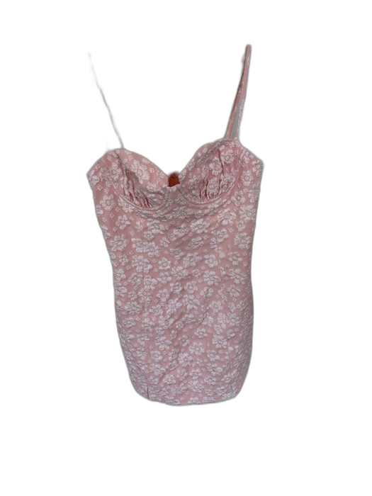 Storia Size Small Pink Polyester Blend Flower Detail Spaghetti Strap Mini Dress Pink / Small