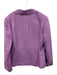Lafayette 148 Size 8 Purple Acrylic Blend Tweed Flap Pocket Blazer Jacket Purple / 8
