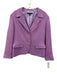 Lafayette 148 Size 8 Purple Acrylic Blend Tweed Flap Pocket Blazer Jacket Purple / 8