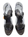 Gucci Shoe Size 7 Dark Brown Leather Macrame Slingback Sandals Dark Brown / 7