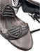 Gucci Shoe Size 7 Dark Brown Leather Macrame Slingback Sandals Dark Brown / 7