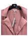 For Love & Lemons Size XL Pink Polyurethane Faux Leather Button Down Jacket Pink / XL
