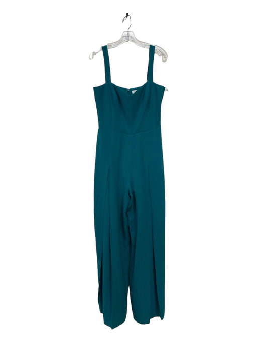 Dress the Population Size L Teal Green Polyester Sweetheart Neckline Jumpsuit Teal Green / L