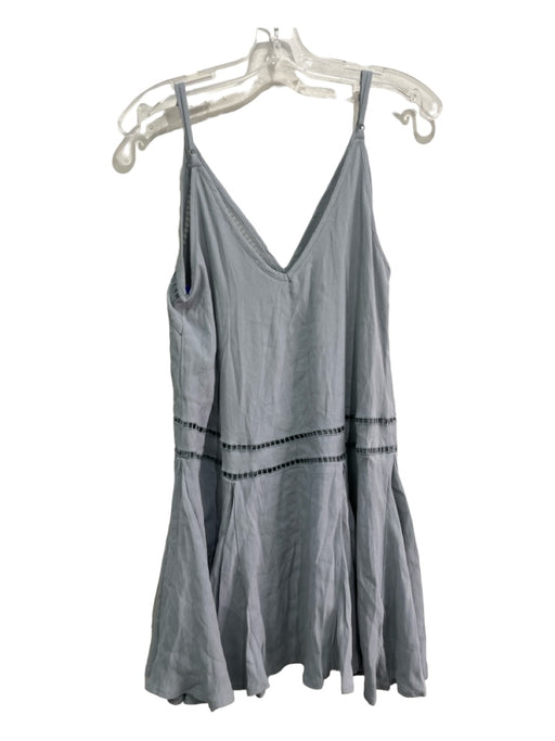 ASTR Size XS Blue Gray Viscose V Neck & Back Spaghetti Strap Dress Blue Gray / XS