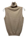 Loro Piana Size S Beige Cashmere Turtle Neck Sleeveless Sweater Vest Top Beige / S