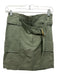 A.L.C. Size 2 Army Green Cotton & Linen. Belted Newsboy Waist Mini Cargo Skirt Army Green / 2