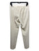 Lafayette 148 Size 2 Ivory Virgin Wool Blend Hook & Zip Straight Trouser Pants Ivory / 2