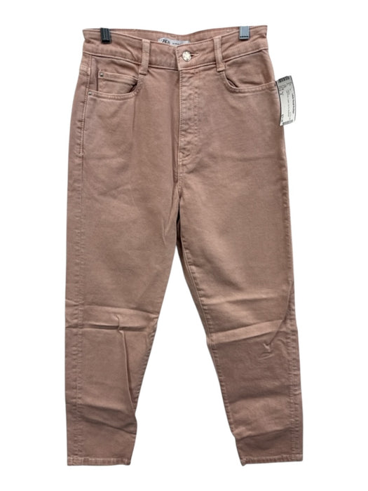 Zara Size 4 Light Pink Cotton Zip Fly Jeans Light Pink / 4