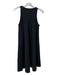 COS Size XS Black Viscose Blend Sleeveless Ribbed Round Neck Pleats Dress Black / XS