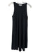 COS Size XS Black Viscose Blend Sleeveless Ribbed Round Neck Pleats Dress Black / XS